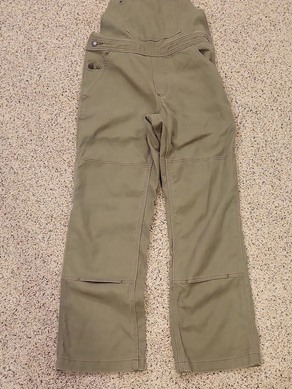 Patagonia Green Carpenter Overalls Hemp Blend Small - Picture 2 of 5
